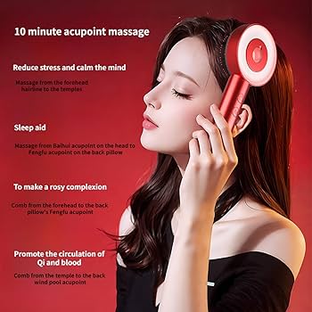 Forubar Scalp Rosemary Oil Massaging Brush - Red Light Therapy